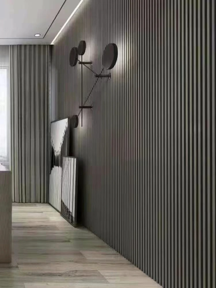 Cheap Wood Plastic Composite Indoor Decorative WPC Fluted Wall Panels