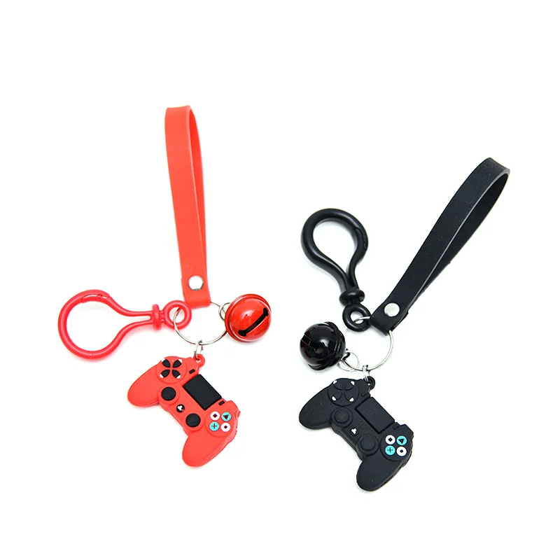 Новинка Модные Цепочки PVCKey 3d игровой консоли геймпад кулон украшение брелок на запястье с маленьким колокольчиком