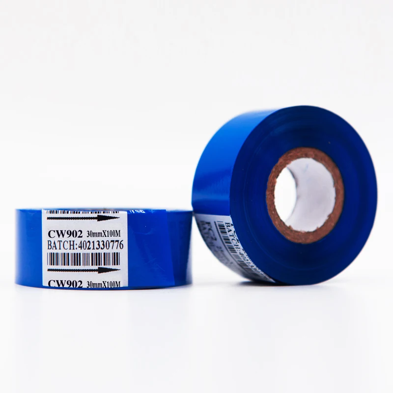 Black Hot Stamp Foil 30mm Date Coding Ribbon Stamping for Batch Printing
