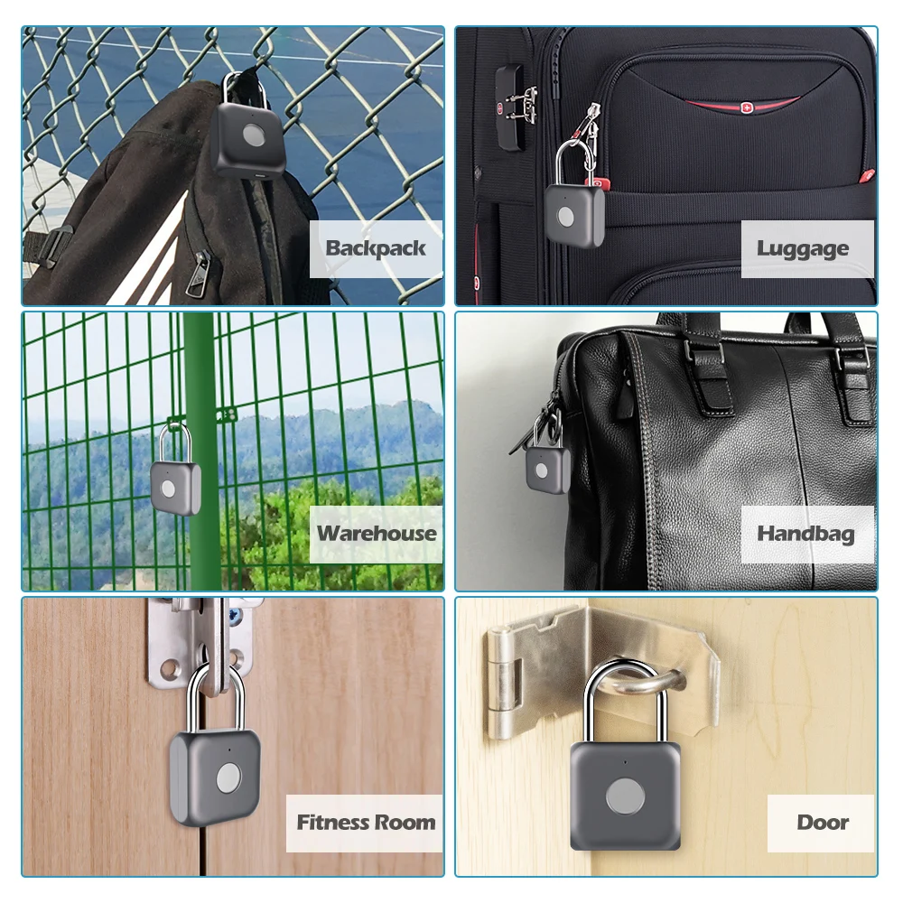 
smart lock fingerprint padlock 