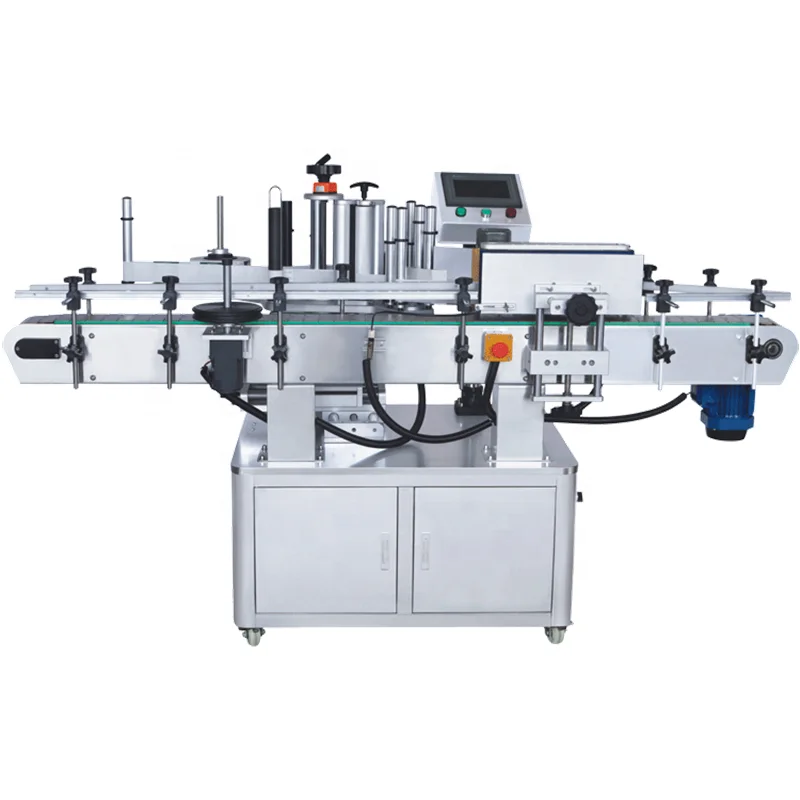 YTK-220  Vertical Round Bottle Automatic Labeling Machine For Cosmetics Wine Beer Juice Cans