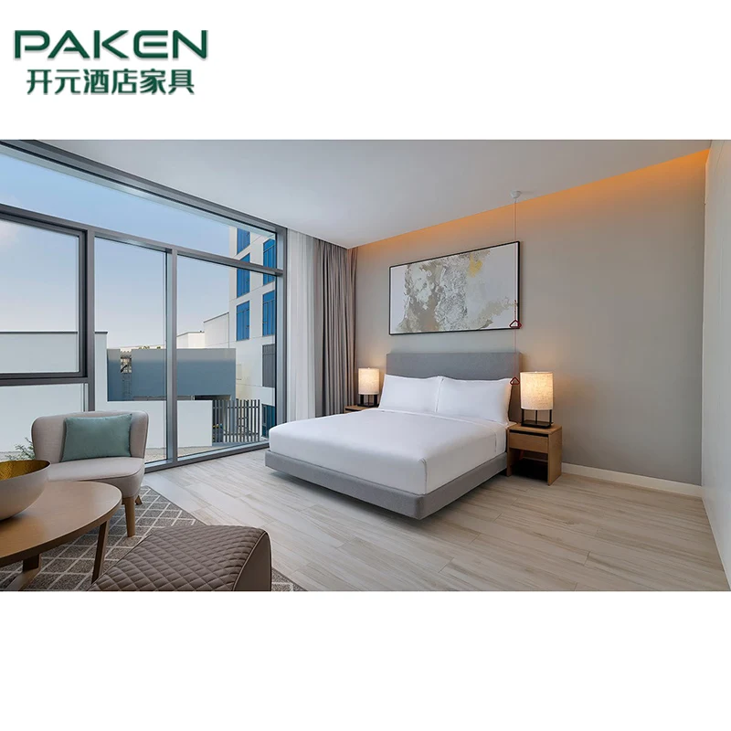 Мебель для квартиры в современном стиле, комплект для гостевой комнаты с деревянной рамой для кровати, отеля, спальни