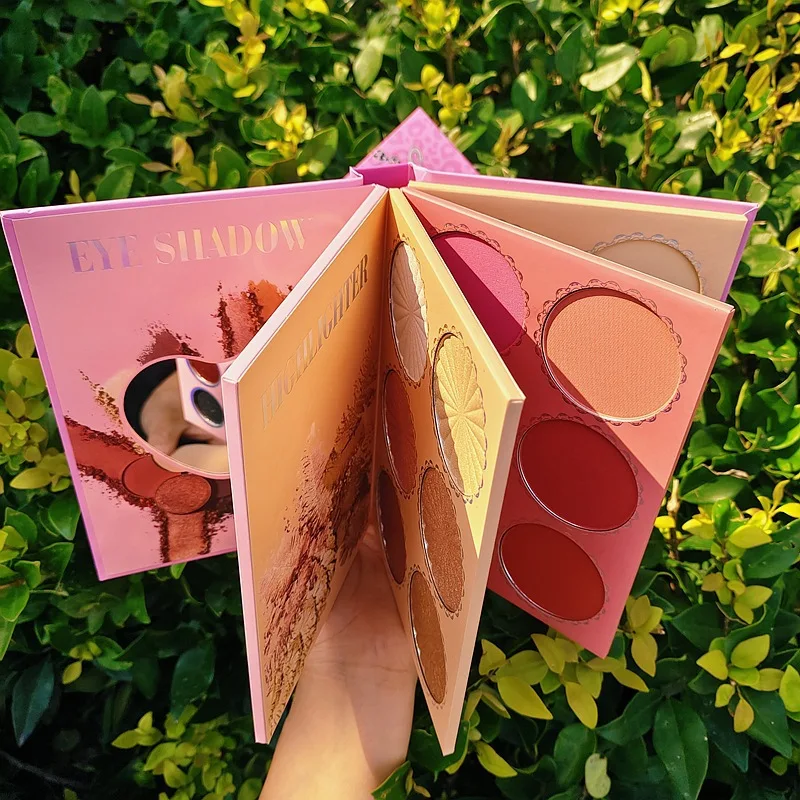 43 Color Notebook Professional  Makeup Palette High Pigment  Highlighter Blush Cream Lipstick  Eye Shadow Mixing  Palette