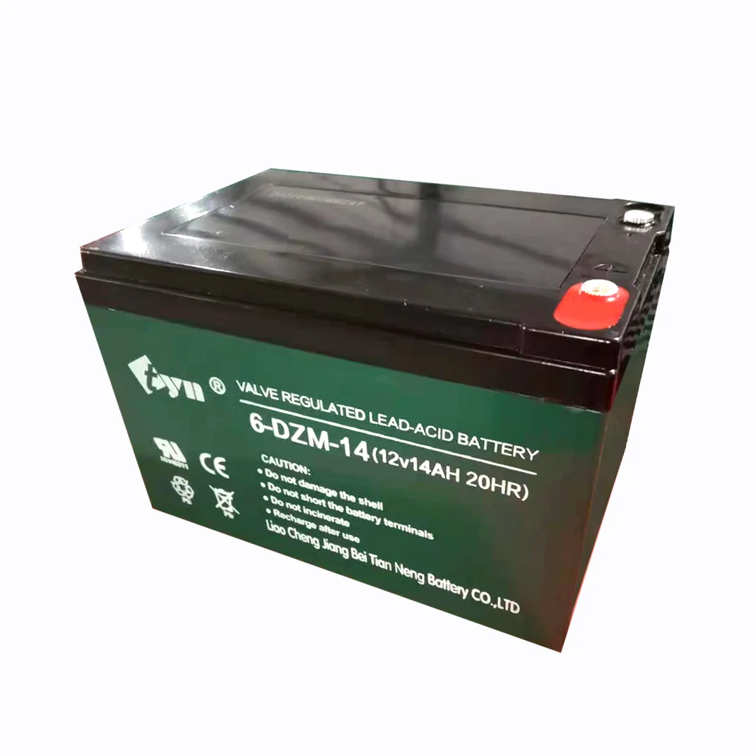 12V 14AH свинцово-кислотный аккумулятор для резервного питания в системах пожарной безопасности