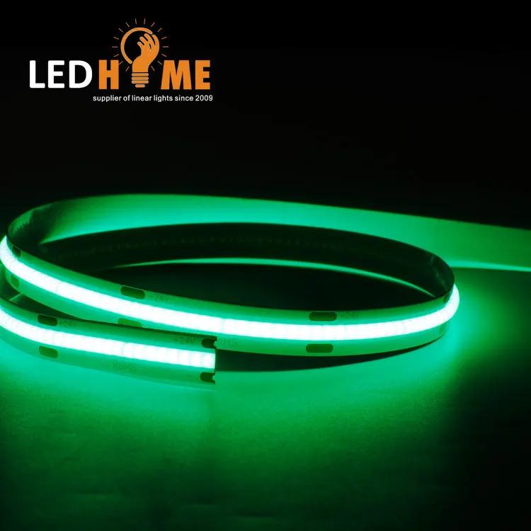 New Arrival flexible cob led strip FLW-COB-24/12480- G/R/B/Y/PK IP20 IP65 IP67