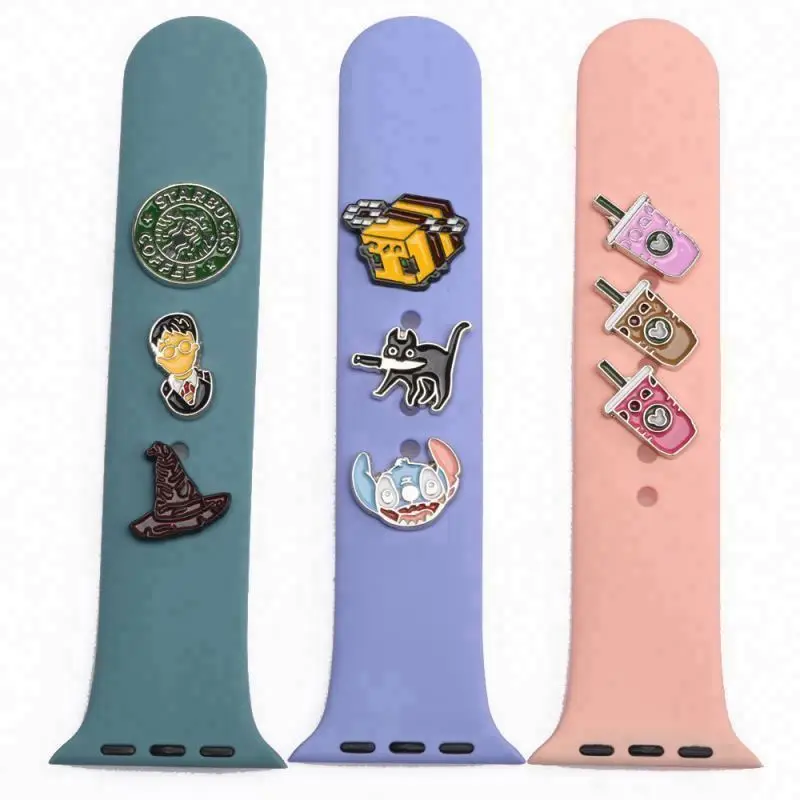 Watch Decoration Charms For shoe Band Bracelet Metal Leg Decorative Nails Iwatch Sport Strap Ornament Accessories