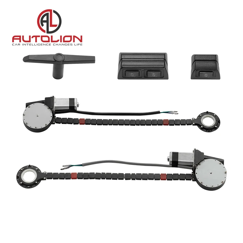 Electronic 12 volts universal type car power window kit