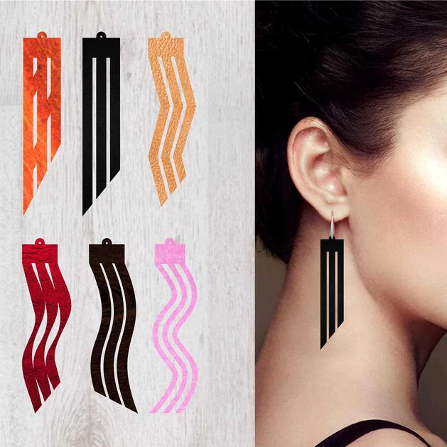  Laser Cutting Acrylic Earrings Accessories For