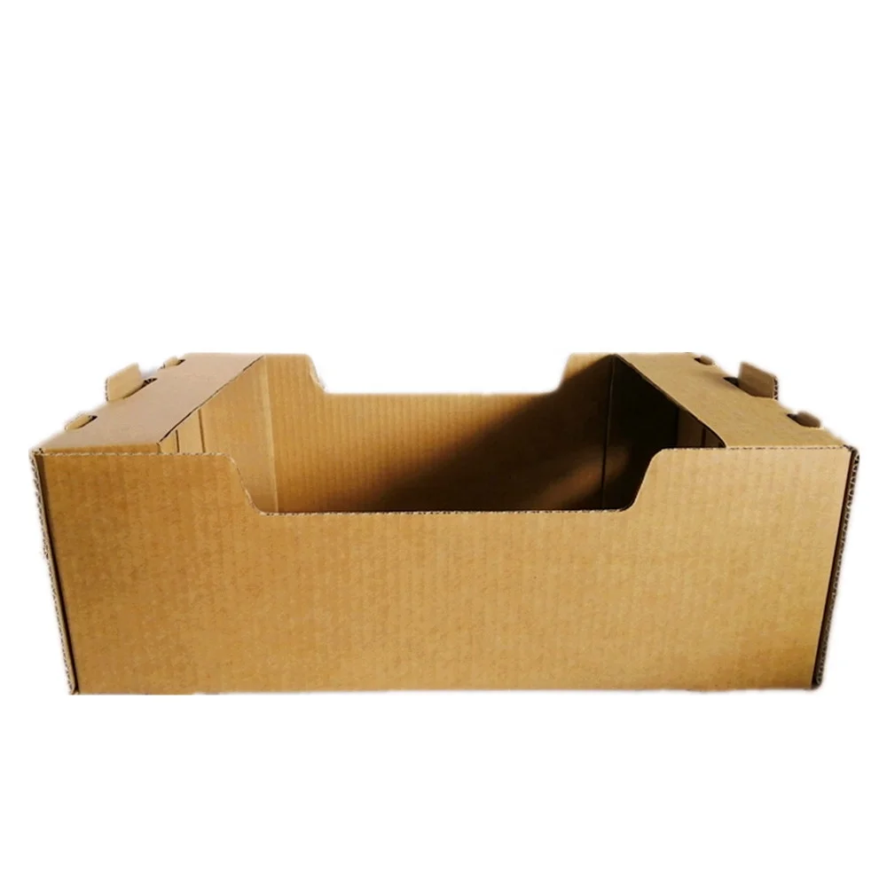 China Custom Recycled Corrugated Cardboard High Quality Fruit Packaging Carton Box For Cucumbers And Peppers Packaging
