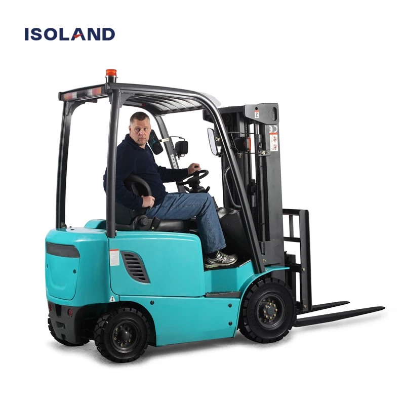 High Quality Isoland Forklifts Load 1.5 ton Lift Truck Mini Skid Steer Narrow Aisle Forklift Electric
