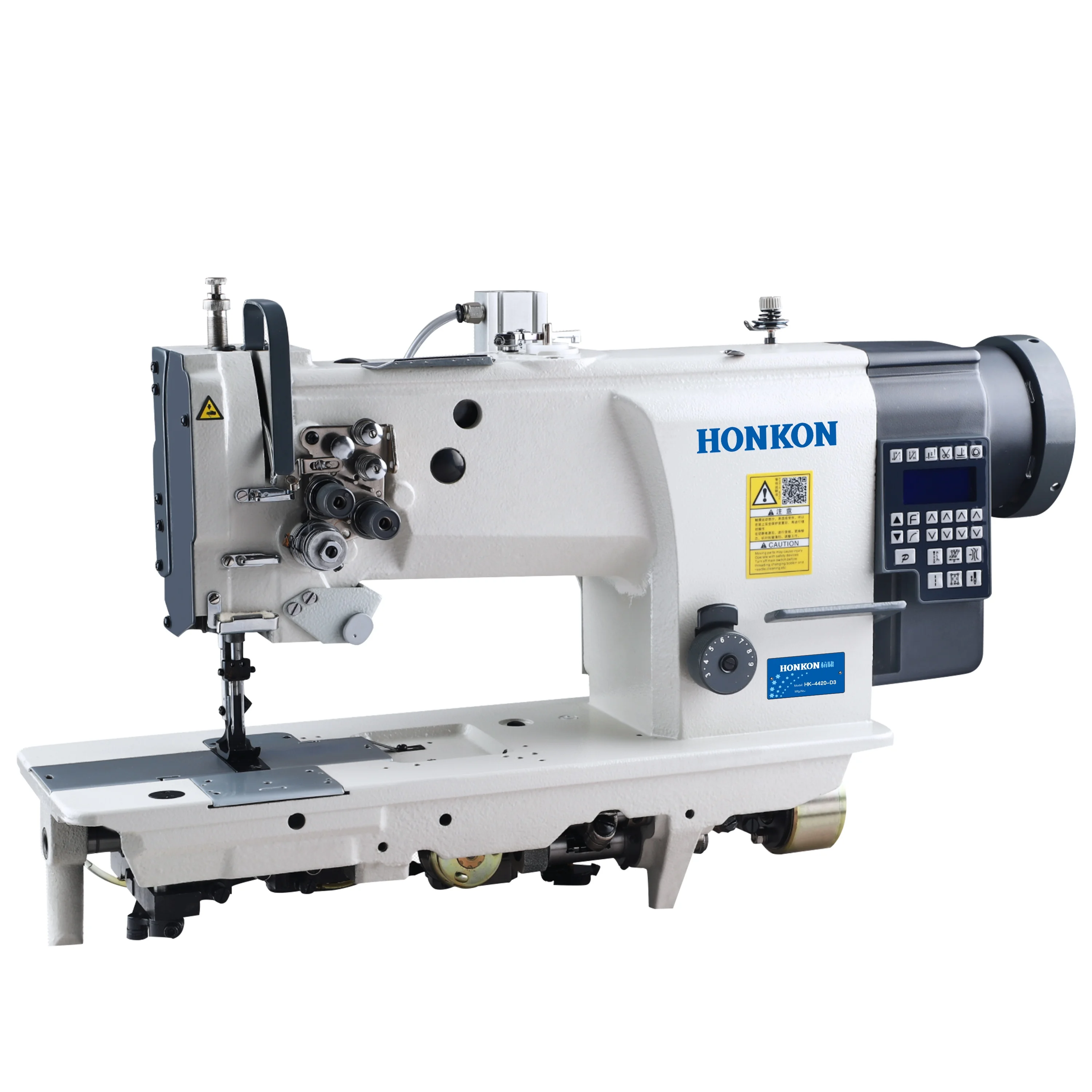 Top Quality  HONKON-4420-D4 Heavy Material High Speed Twin Needle Lockstitch Sewing Machine