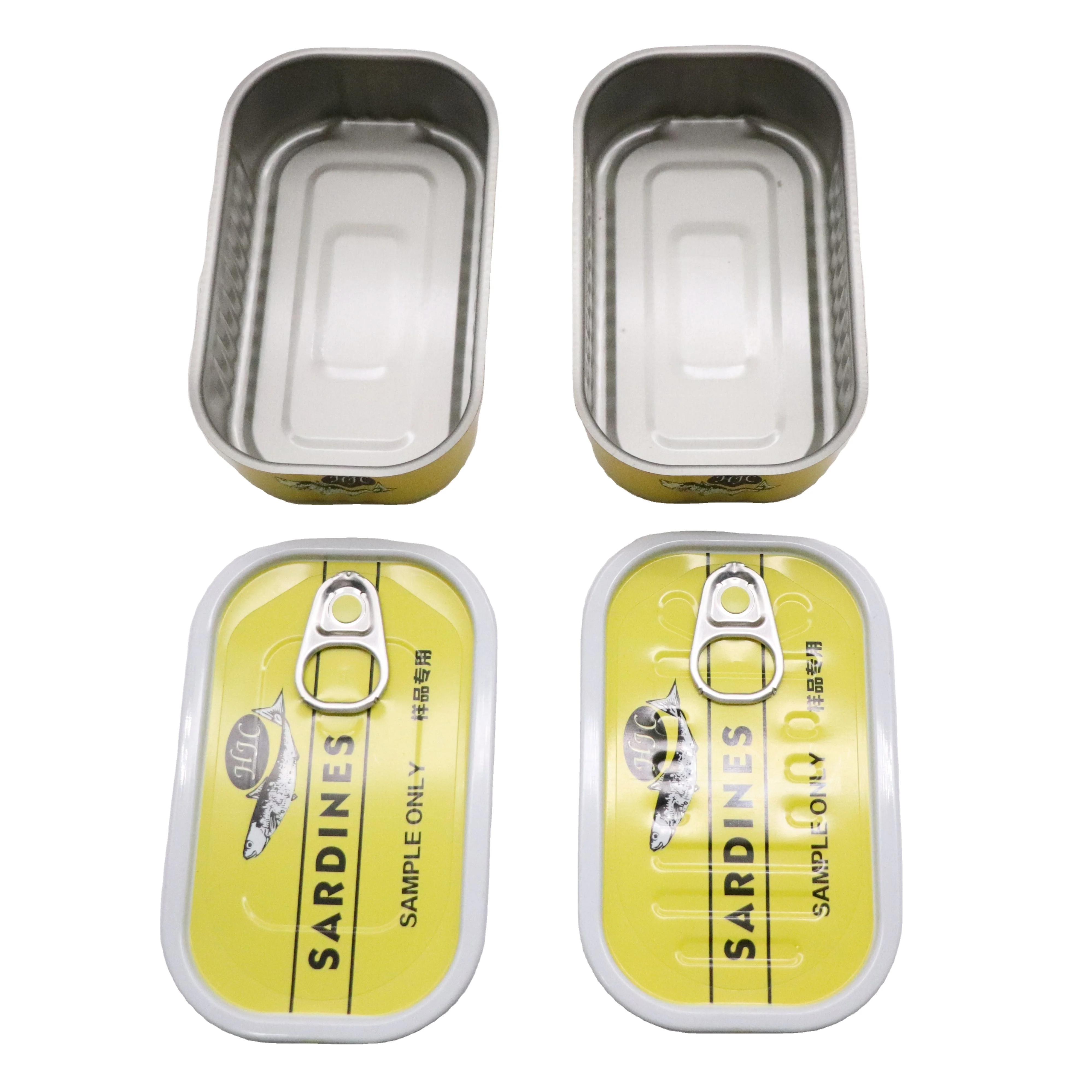 125g  1/4 club  tin can rectangle empty can for titus sardines canned  manufacturers