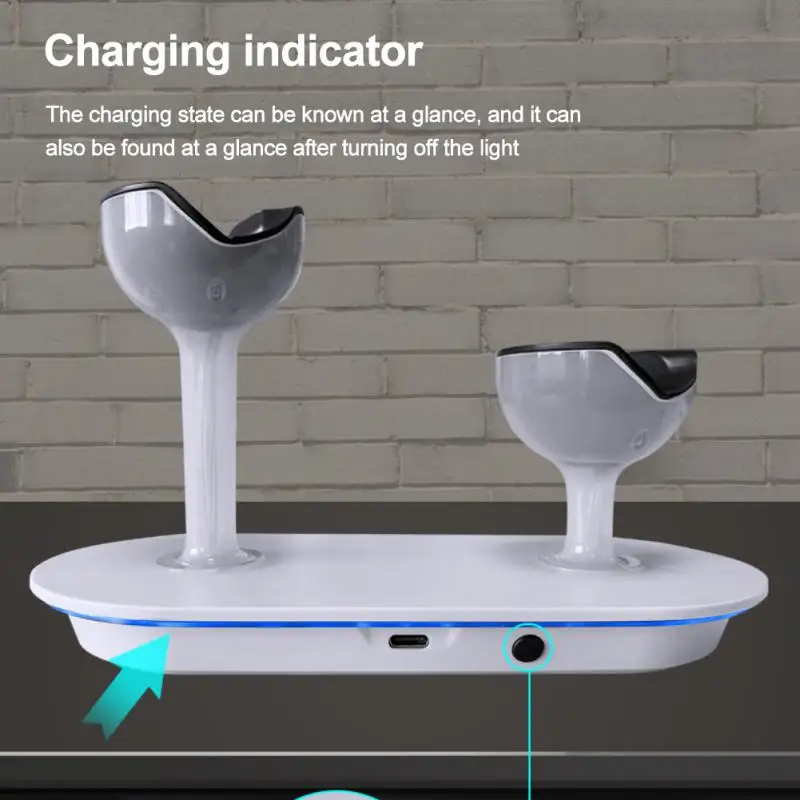 Dual Controller Charger For PS5 Charging Dock Station For Playstation 5 Dualsense Controllers with USB C Cable For PS5