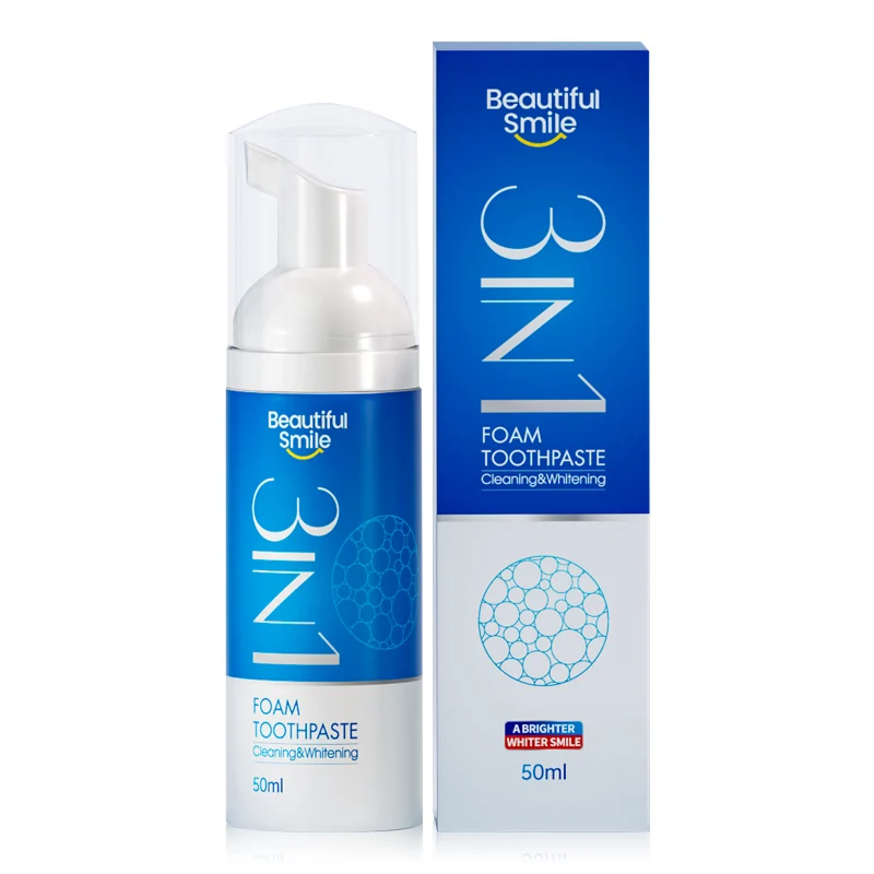 Natural white home teeth whitening foam & teeth cleaning foam toothpaste