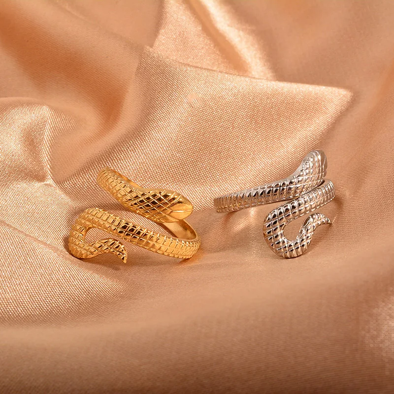 2021 Stackable Finger Trendy Chain Jewelry Gold Filled Rings Plated Stainless Steel for Women 14k Gold Ring