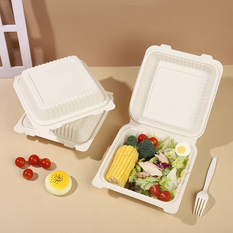 Disposable Food Package Container China Wholesaler Cornstarch Biodegradable Tableware