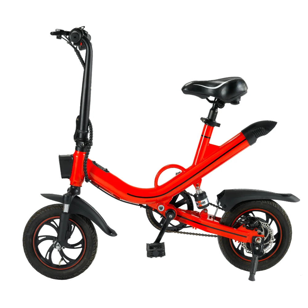 Drop shipping CE 350W 12 inch mountain off-road e bike 30KM/H 7.8ah lithium battery folding city girls electric bicycle