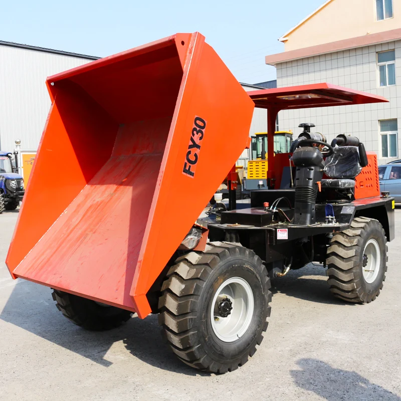 Heavy duty 2ton 3ton 5ton 10 ton site dumper truck tipper truck for construction mining works dump trucks articulated dumper