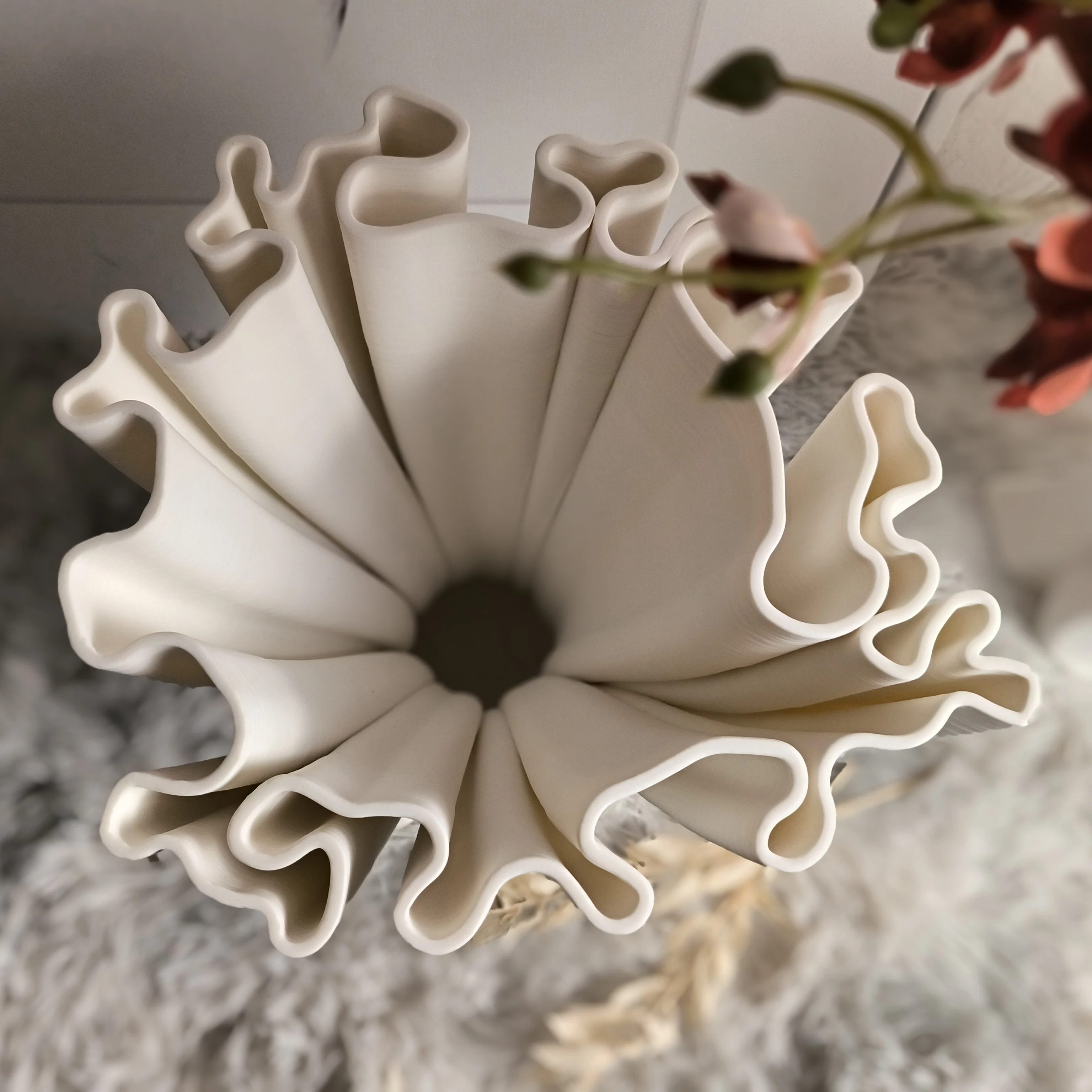 SE7ART 3d Ceramic Printing Floor Vase Seasonal Luxury Home Decor Ceramic Large Plant Vases For Weddings Centerpiece