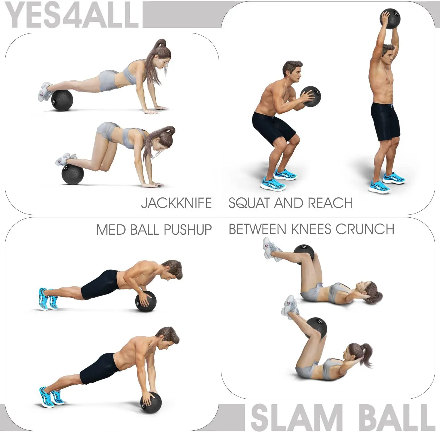 Slam Balls 10-40lbs for Strength and Crossfit Workout .Slam Medicine Ball