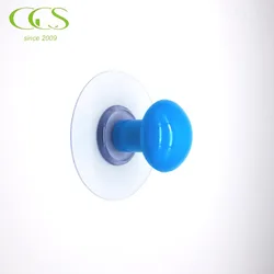 Nail Free Sticky Hanger ABS Plastic Mushroom Design Adhesive Hooks Reusable Utility Towel Bath Ceiling Hooks Kitchen Wall Hooks