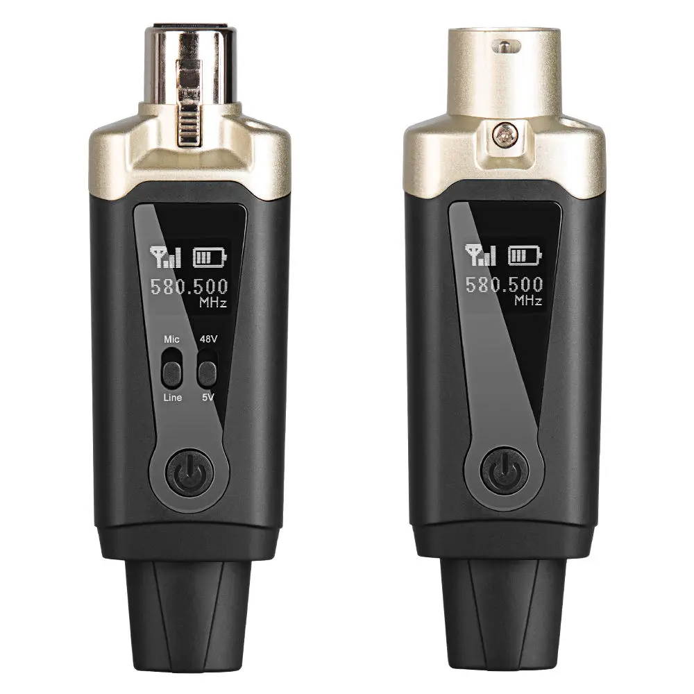 MV5 UHF Беспроводной микрофоны передатчик и приемник Проводные для беспроводных микрофов XLR
