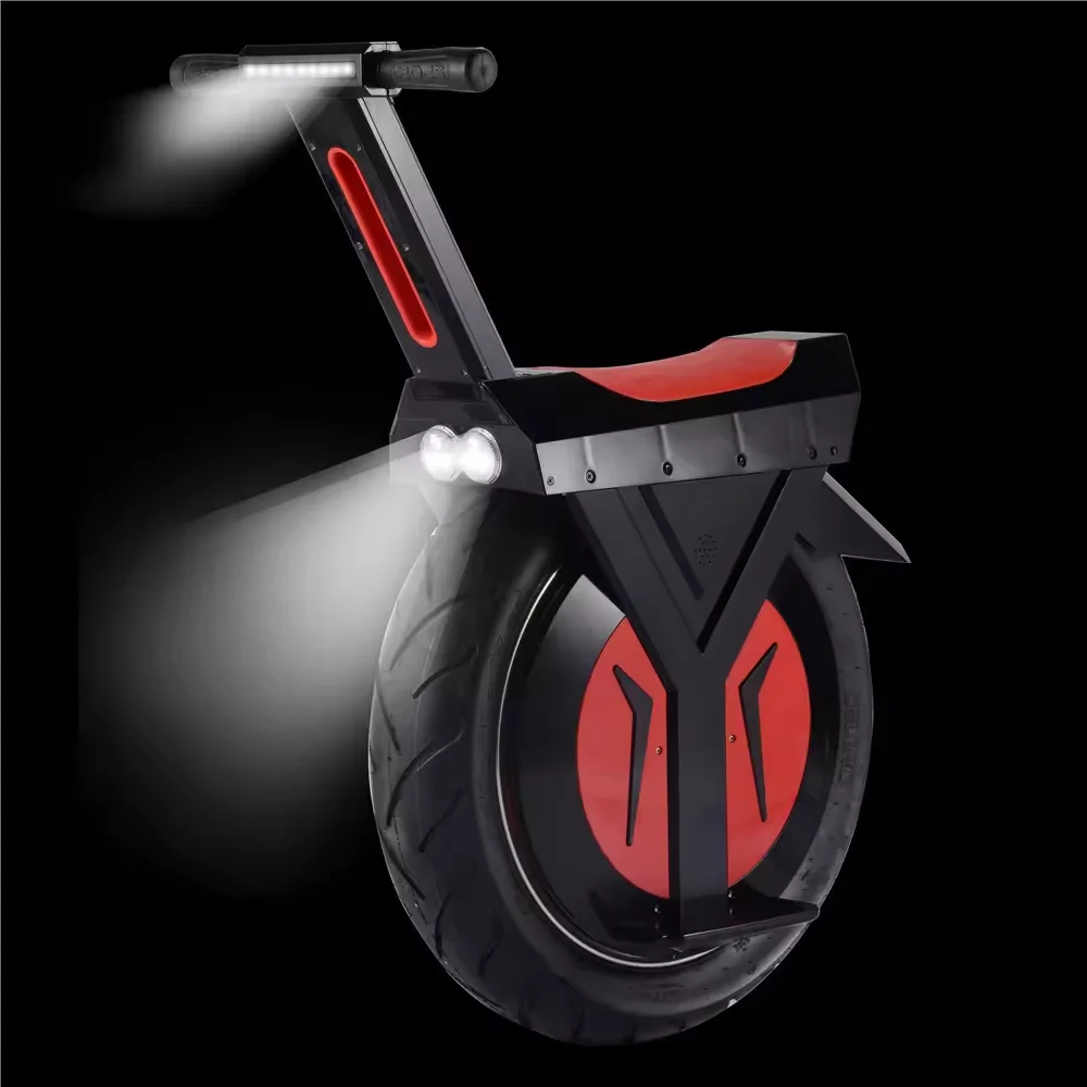One wheel unicycle scooter 17inch fat tyre 60v500w4-12ah top speed 20kmh range 28-96km unicycle for sale