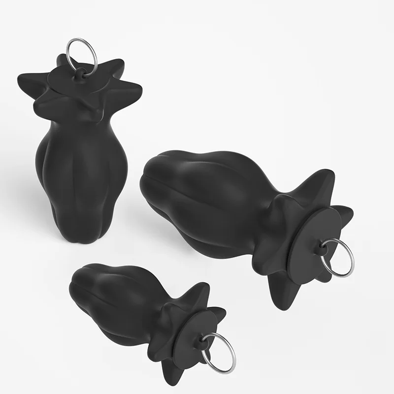 New Hollow Anal Plug Silicone Anal Dilator Soft Big Butt Plug SM Adult Sex Toy For Women