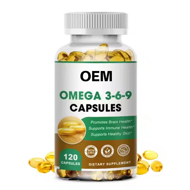 Новое поступление пищевая добавка OEM ODM с собственной торговой маркой омега-3 6 9 капсул 120 шт. софтгели для рыбьего жира капсула omega3