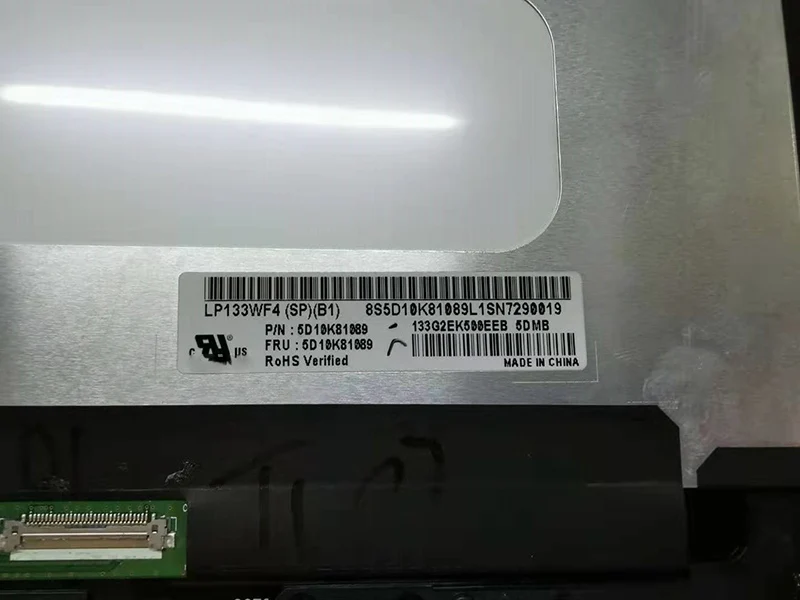 
original 13.3inch For Lenovo YOGA 720-13IKB YOGA 720-13 720 13 screen assembly LP133WF4 SPB1 1920 * 1080 LCD screen 