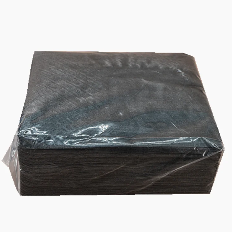Dyed Black Paper Napkins
