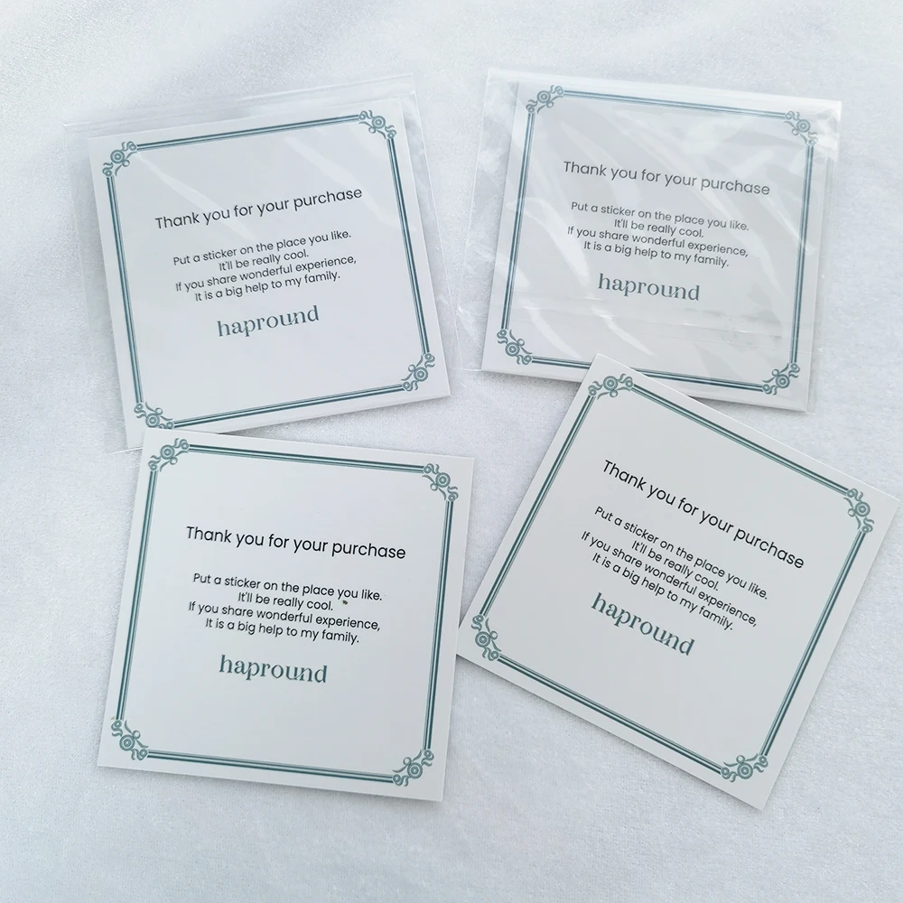 Custom With Logo Small Black Business Business Luxury Recycled Paper Visite Scratch Postcards Business Printing Thank You Cards