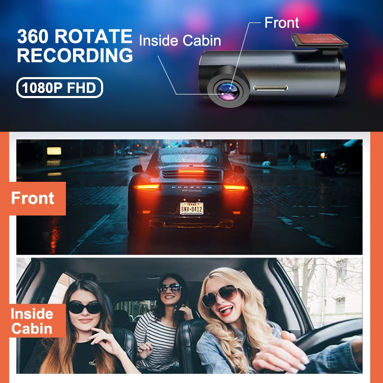 Cheap Front Cabin Dash Camera Wifi GPS Car DVR Live Video APP Check Tracking Device For Car Veihcle