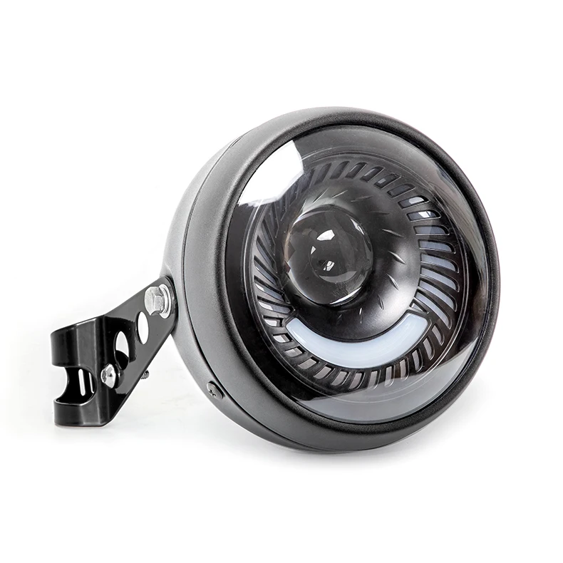 Wholesale Vintage Round Shape LED Headlamp Motorcycle 6.5 Headlight Motorcycle Modification Universal Purpose 6500k 26W+12V