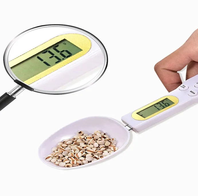 Removable Spoon Kitchen Scale Digital Mini Coffee Scale Electronic Measuring Scale