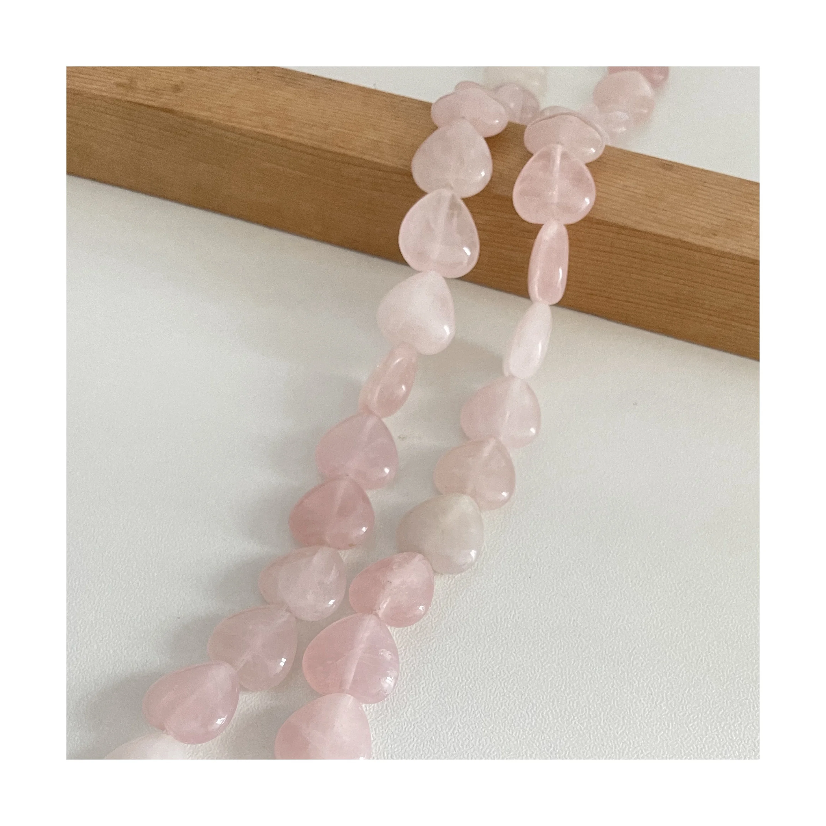 From china heart shaped beads crystal pink ring heart pink crystal