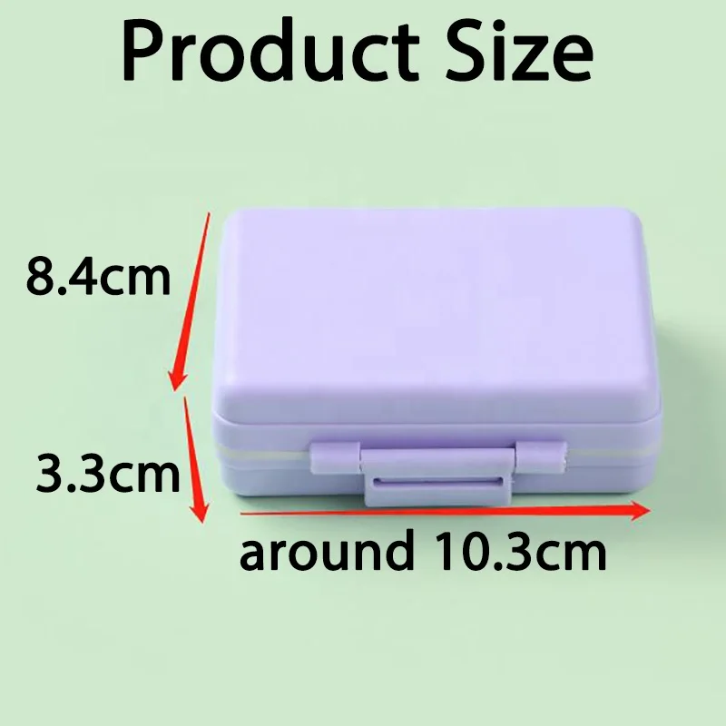 Weekly Pill Box Pill Organizer Weekly Vitamin Containers Moisture-proof 9-compartment Pill Box Medicine Storage Organizer