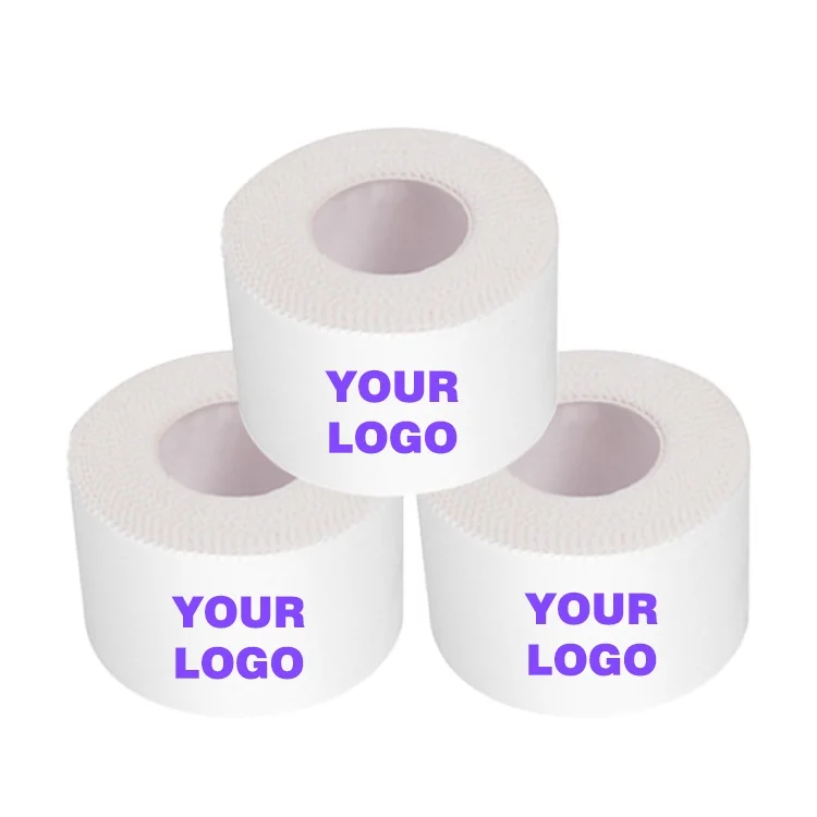 Custom Logo Printed Athletic Tape Cotton White Muslin Sports Tape Boxing Hand Tape