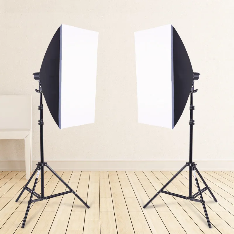 
Photographic equipment double light softbox kit fill light photography light for studio 