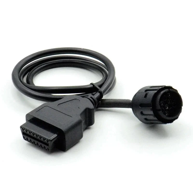 10pin to 16pin OBD Connect Cable Connector Adapter Extension Cable for BMW Motorcycles Used for OBD 2 Scanner
