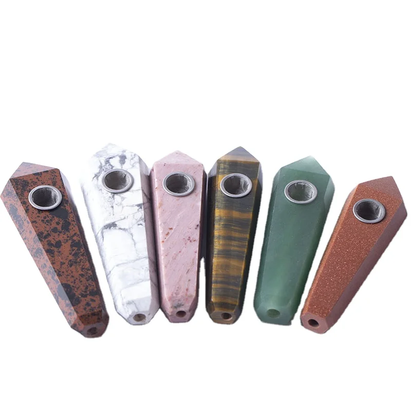 Wholesale quartz crystal weed tobacco pipes smoking accessories crystal smoke pipe