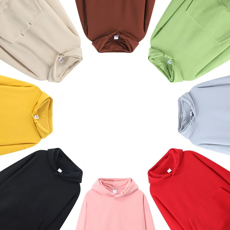 Новейший стиль, оптовая продажа, толстовка с капюшоном, плотный пуловер, флис, хлопок, полиэстер, однотонный, Gsm, толстовка, 500Gsm, толстовка с капюшоном, 6Xl