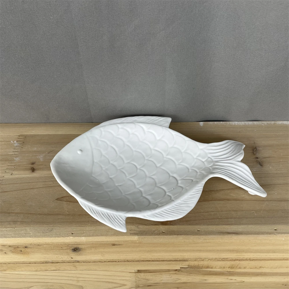Eco friendly Restaurant Hotel Crockery Serving Ware Platter Appetizer Fish Plate Dishes Ceramic