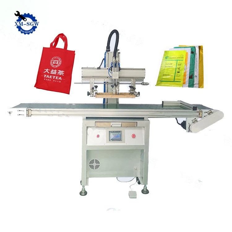 Large Size Plastic Bags Flat Automatic Screen Printing Machine For Paper Bag Single Pass Digital Printer For Non Woven Bags