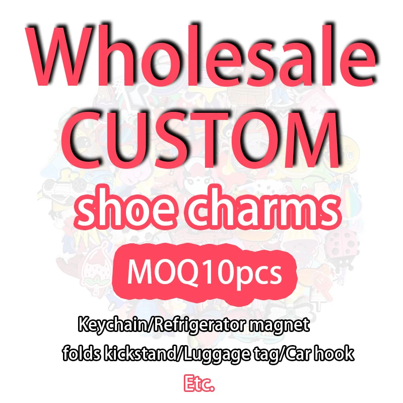 Best-selling manufacturers wholesale multi-color rainbow style series shoe buckle garden shoes PVC shoe accessories