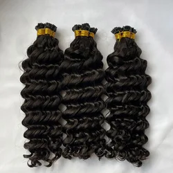 Most Popular Factory Price Buy Wholesale U V Fan Y I tip keratin 100% human hair keratin bond hair extensions