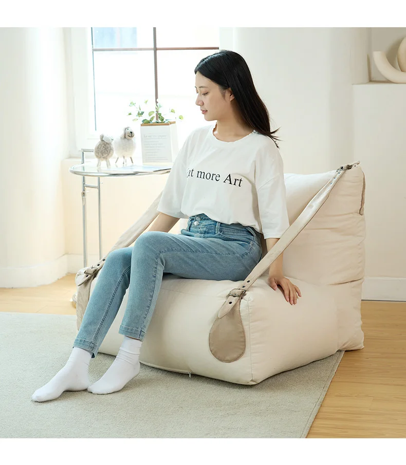 Lazy sofa with suspenders Tatami cushion Japanese sofa balcony bedroom creative chair