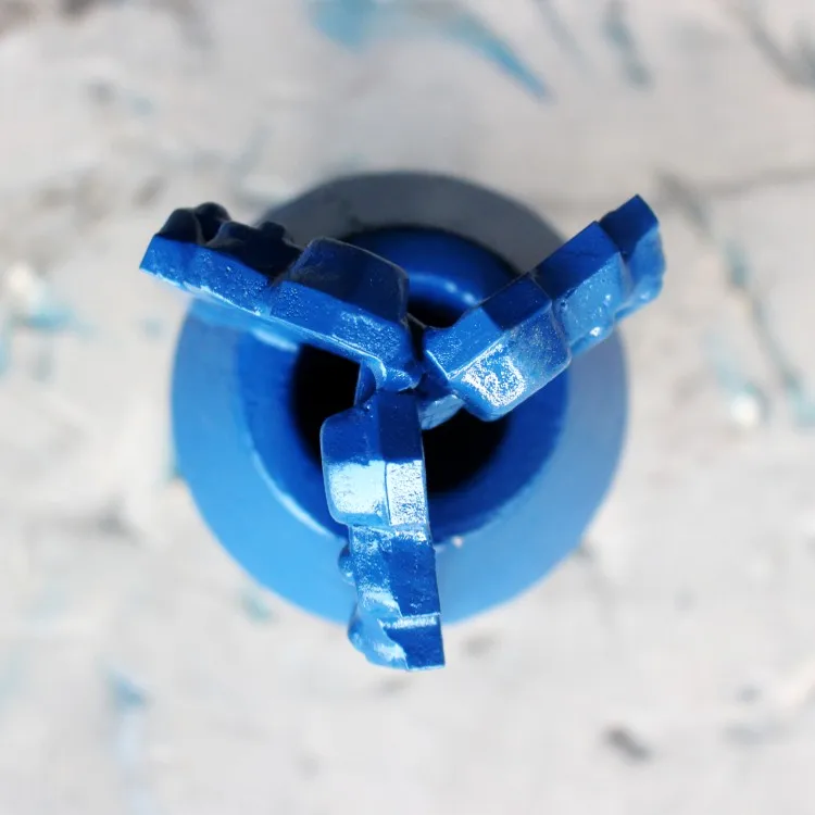 3 wings pdc drill bit water well drilling carbide drag drill bits 6 1/2 inch for rock