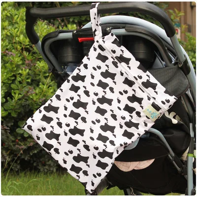
Baby Infant Waterproof Reusable Wet Dry Pocket Nappy Bag Travel Diaper Storage Bag 