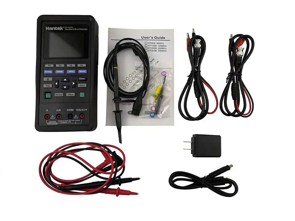 3 In 1 Digital Oscilloscope + Waveform Generator + Multimeter 70mhz 250msa/s Direct Charge 2d72